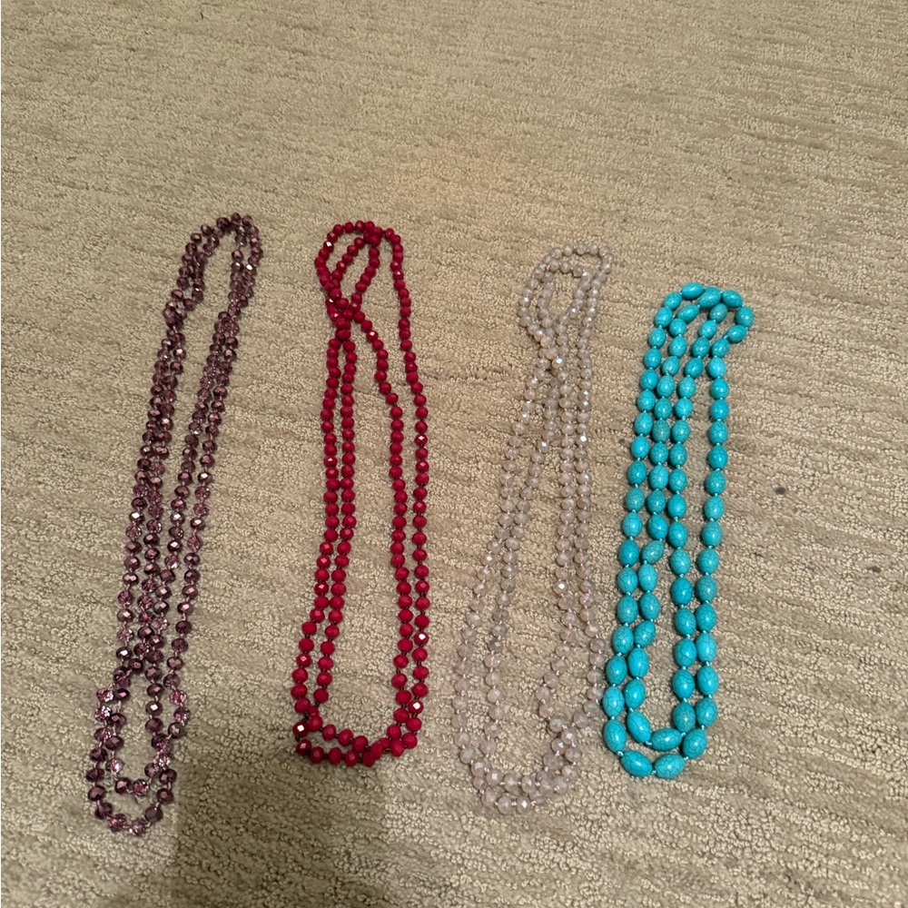 Multicolor Beaded Necklace Set